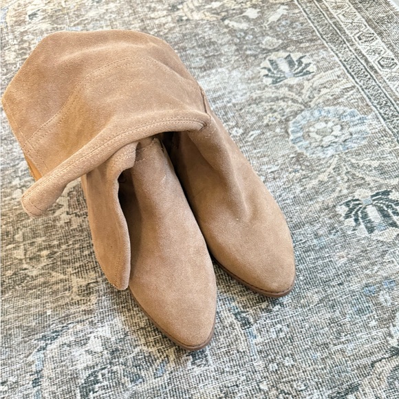 Lucky Brand Mid Calf Suede Lefara Boots Size 7 - Picture 2 of 5